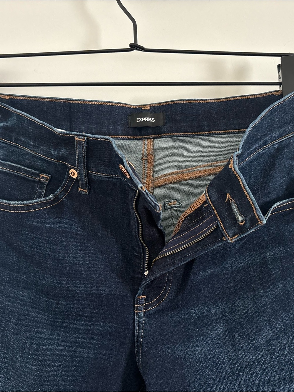 Express Women's Indigo Slim Straight Jeans